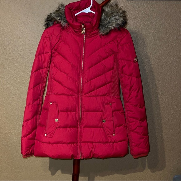 Michael Kors puffer coat cinnabar red XS - Picture 2 of 10